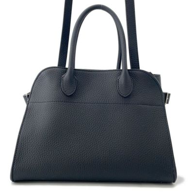 ザ ロウ ハンドバッグ ソフトマルゴー10 レザー W1190 THE ROW 2way 黒