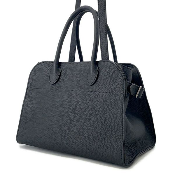 ザ ロウ ハンドバッグ ソフトマルゴー10 レザー W1190 THE ROW 2way 黒