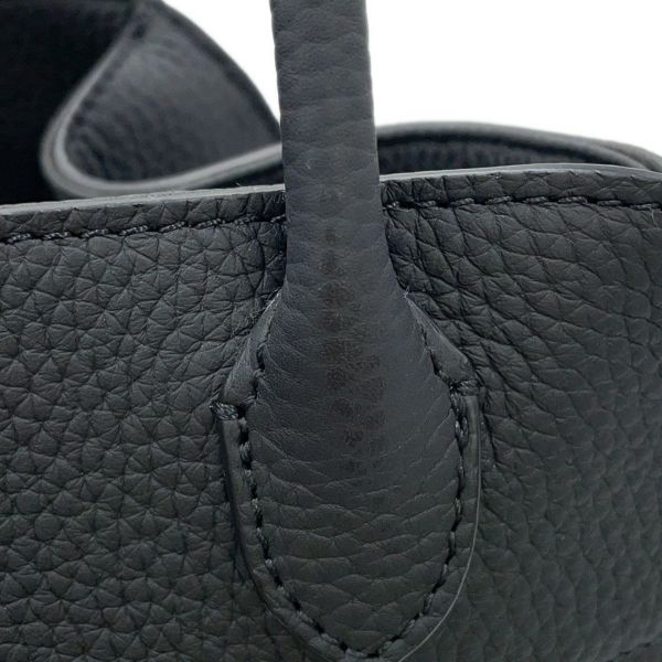 ザ ロウ ハンドバッグ ソフトマルゴー10 レザー W1190 THE ROW 2way 黒