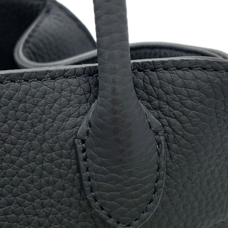 ザ ロウ ハンドバッグ ソフトマルゴー10 レザー W1190 THE ROW 2way 黒