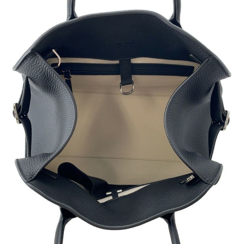 ザ ロウ ハンドバッグ ソフトマルゴー12 レザー W1586 THE ROW バッグ 2way 黒