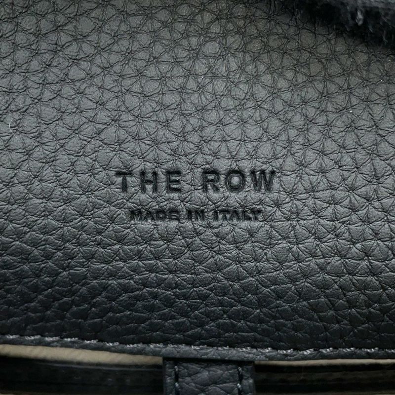 ザ ロウ ハンドバッグ ソフトマルゴー12 レザー W1586 THE ROW バッグ 2way 黒