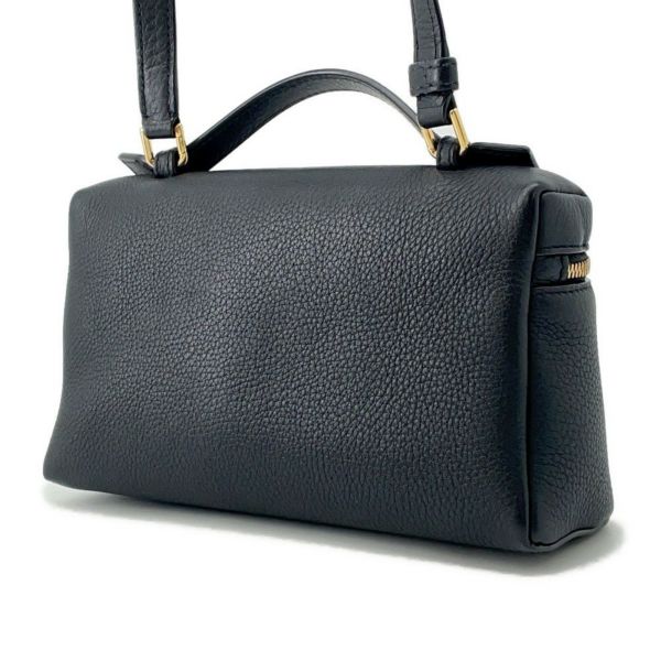 ロロピアーナ ハンドバッグ エクストラ・ポケット・ポーチ L19 レザー FAN4045  Loro Piana 2wayショルダー 黒