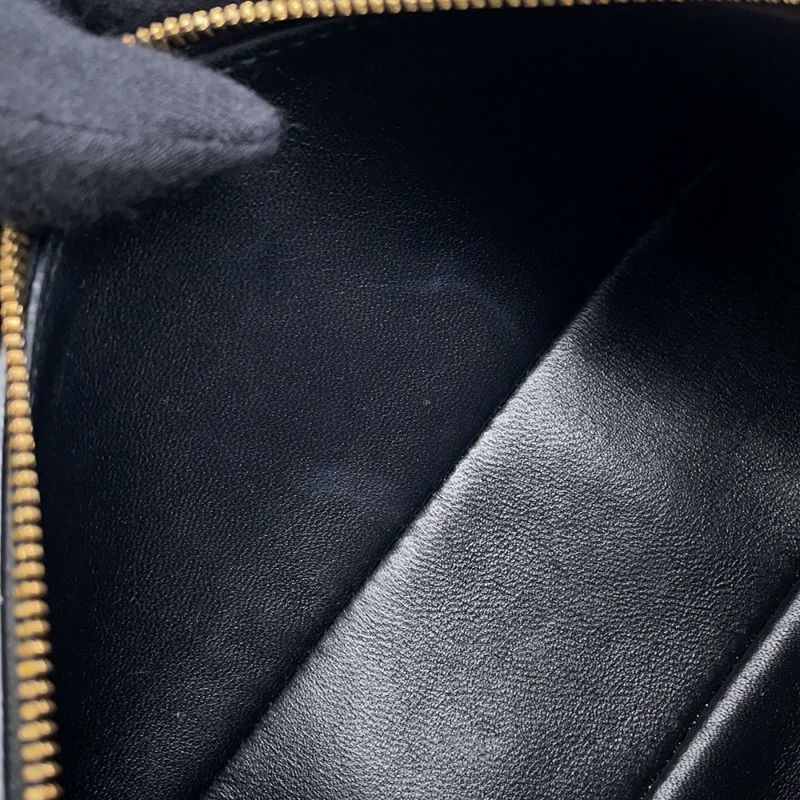 ロロピアーナ ハンドバッグ エクストラ・ポケット・ポーチ L19 レザー FAN4045  Loro Piana 2wayショルダー 黒