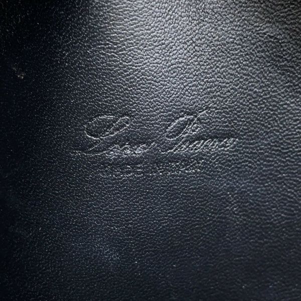 ロロピアーナ ハンドバッグ エクストラ・ポケット・ポーチ L19 レザー FAN4045  Loro Piana 2wayショルダー 黒