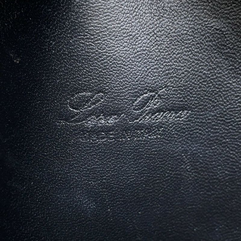 ロロピアーナ ハンドバッグ エクストラ・ポケット・ポーチ L19 レザー FAN4045  Loro Piana 2wayショルダー 黒