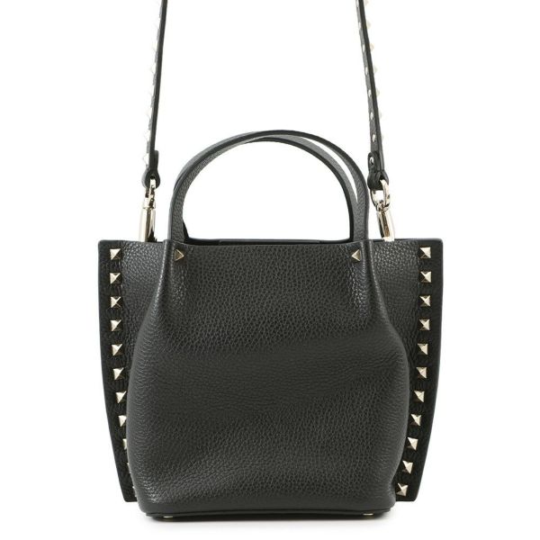 ヴァレンティノ・ガラヴァーニ ハンドバッグ ロックスタッズ レザー