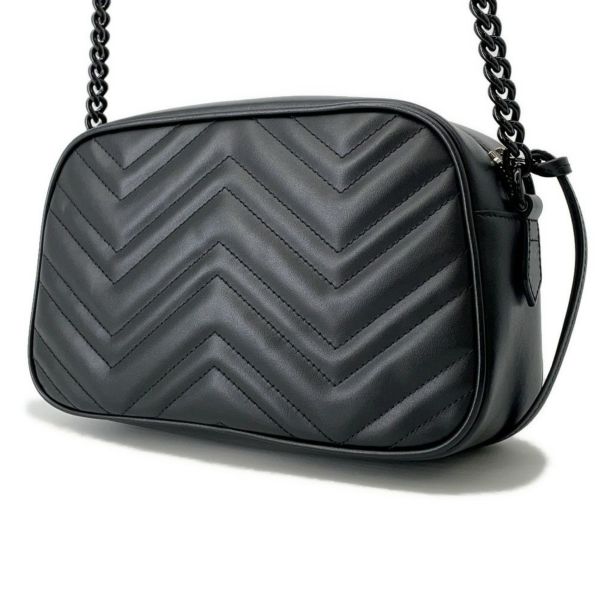 グッチ ショルダーバッグ GGマーモント キルティング スモール 447632 GUCCI バッグ チェーンショルダー 黒