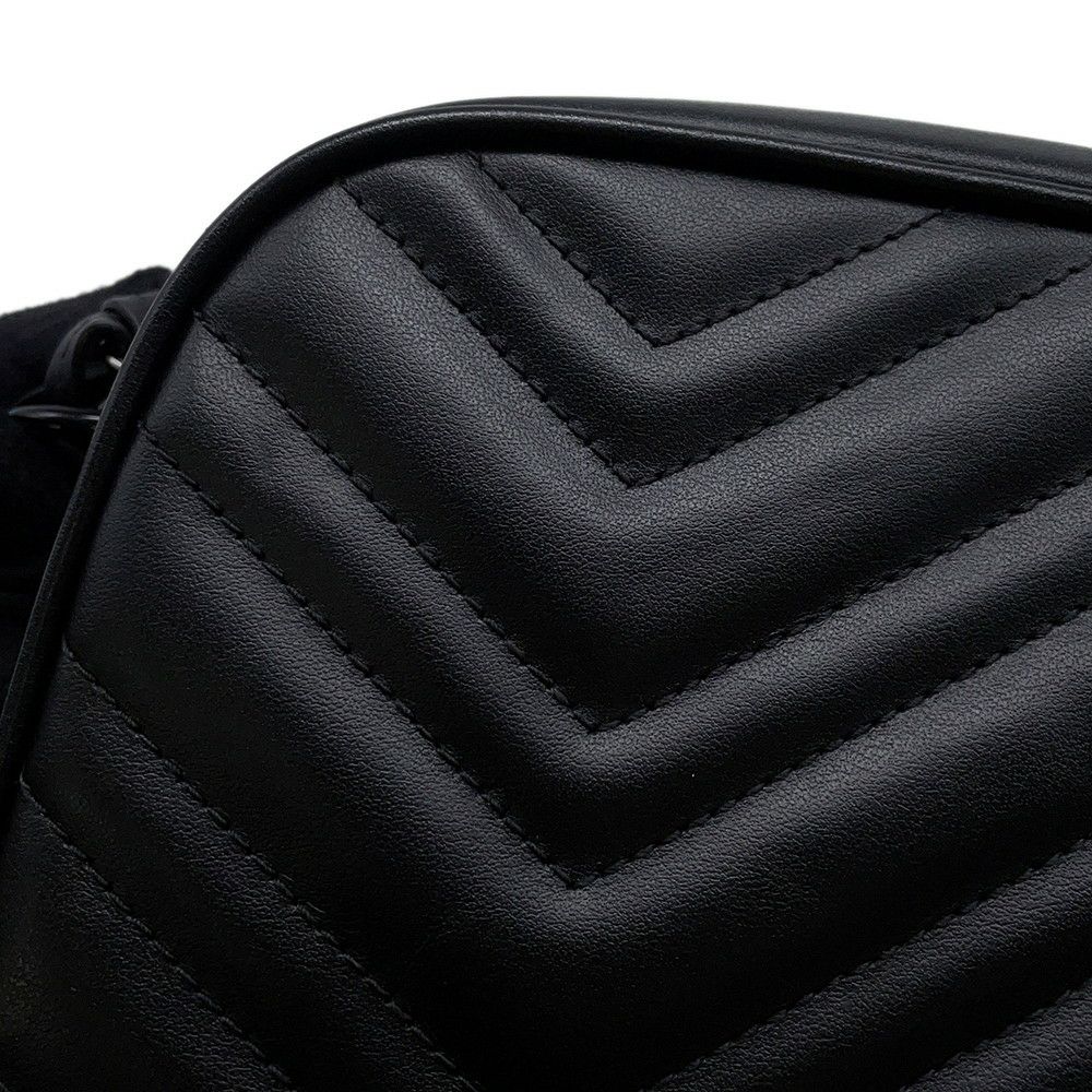 グッチ ショルダーバッグ GGマーモント キルティング スモール 447632 GUCCI バッグ チェーンショルダー 黒