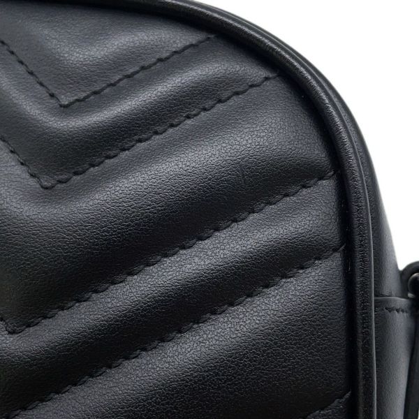 グッチ ショルダーバッグ GGマーモント キルティング スモール 447632 GUCCI バッグ チェーンショルダー 黒