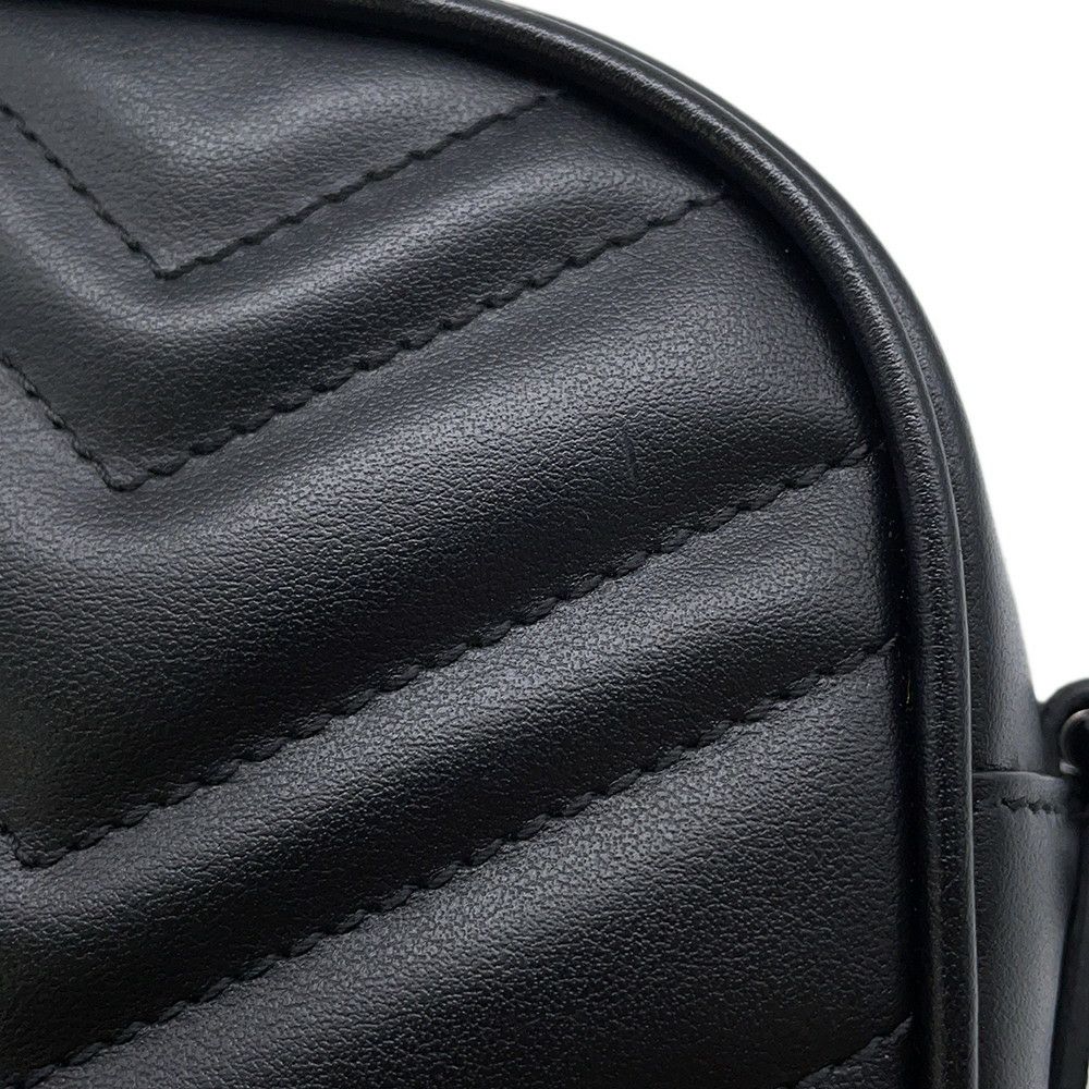 グッチ ショルダーバッグ GGマーモント キルティング スモール 447632 GUCCI バッグ チェーンショルダー 黒