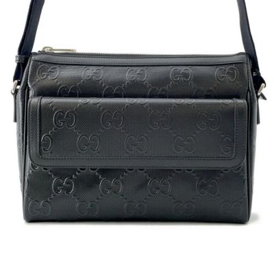 グッチ トートバッグ GGエンボス レザー 625774 GUCCI バッグ 黒 安心