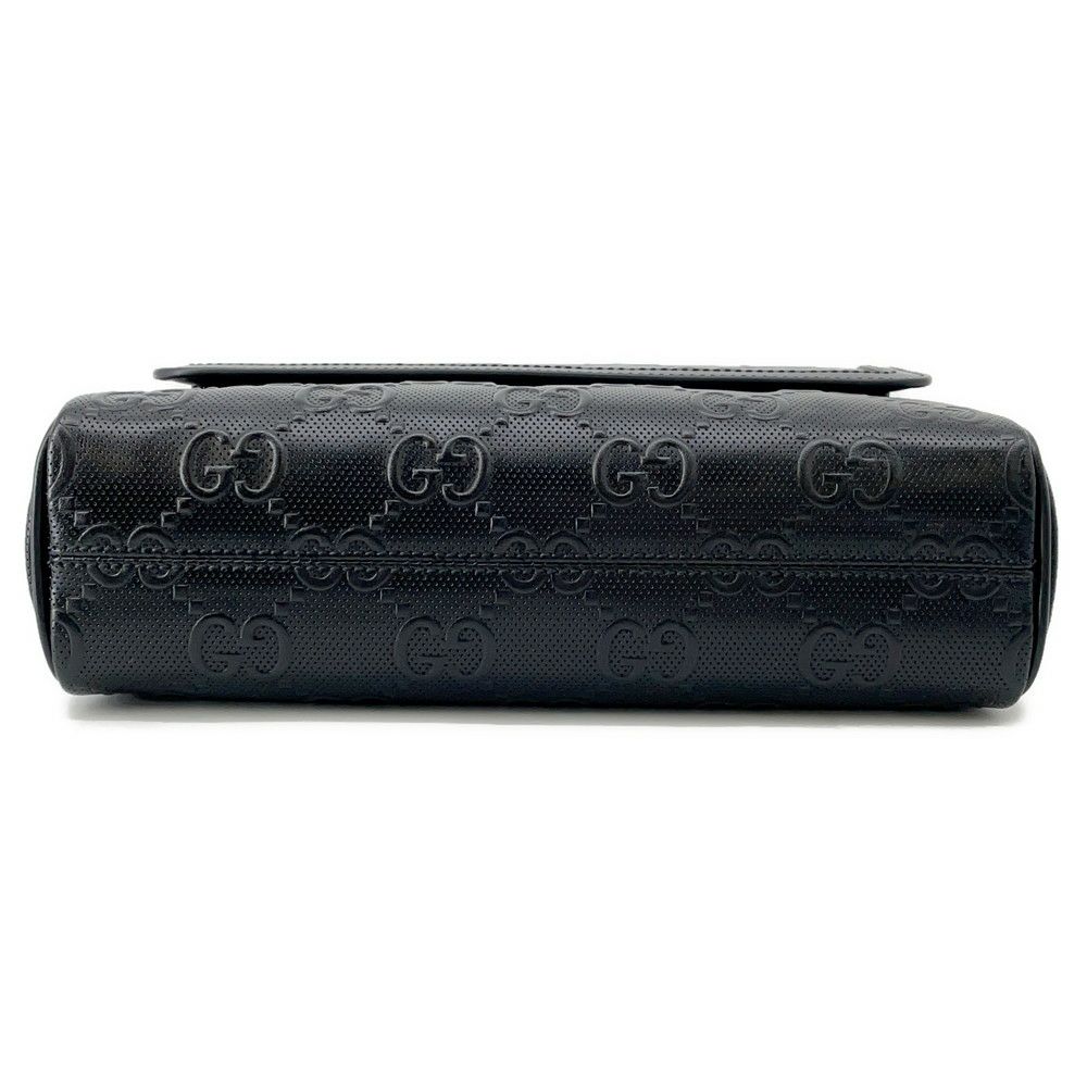 グッチ ショルダーバッグ GGエンボス  レザー 658565 GUCCI バッグ メンズ 黒
