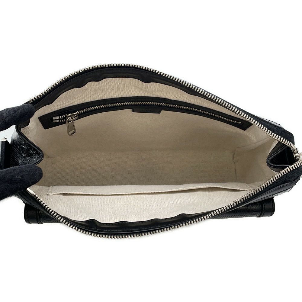 グッチ ショルダーバッグ GGエンボス  レザー 658565 GUCCI バッグ メンズ 黒