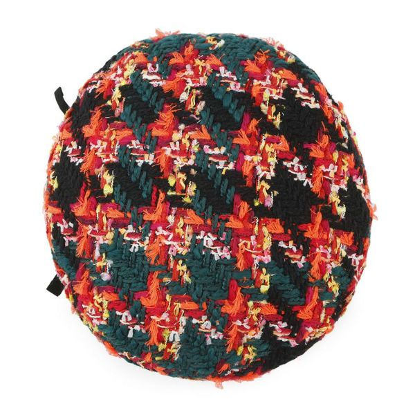 グッチ ベレー帽 ツイード チェック リボン サイズM GUCCI 帽子