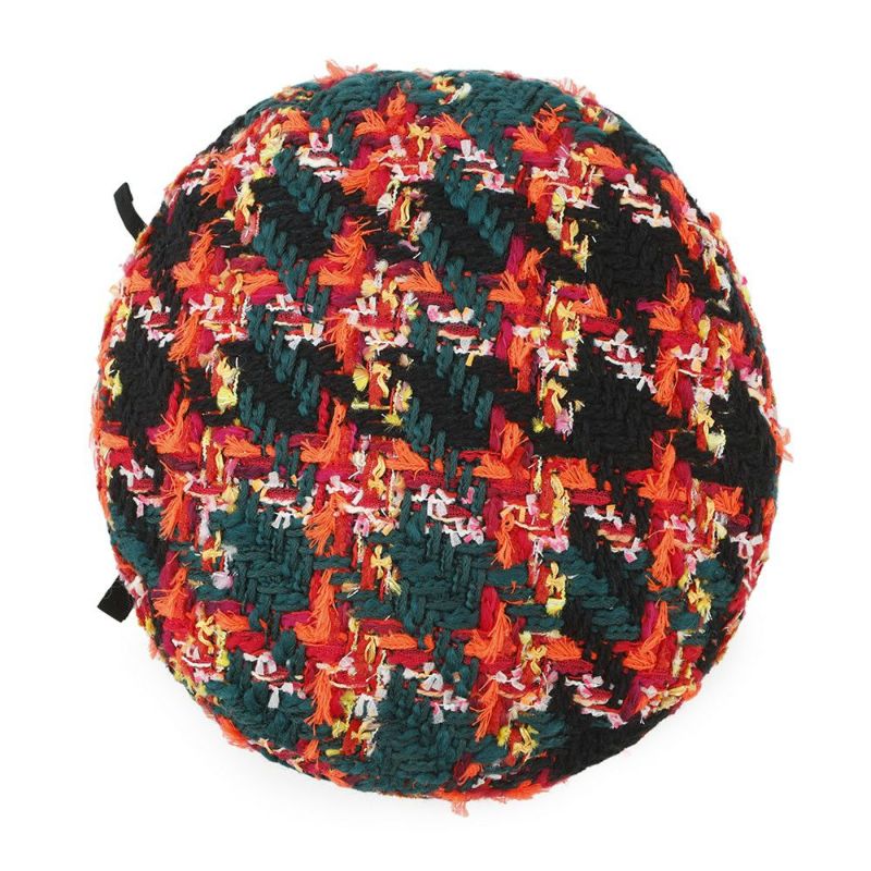 グッチ ベレー帽 ツイード チェック リボン サイズM GUCCI 帽子