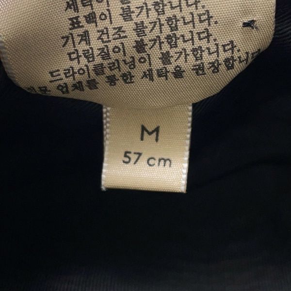 グッチ ベレー帽 ツイード チェック リボン サイズM GUCCI 帽子