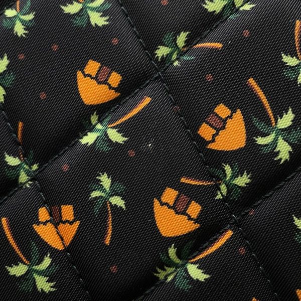 プラダ 長財布 ラウンドファスナーロングウォレット キルティング ヤシの木 PRADA 財布 黒