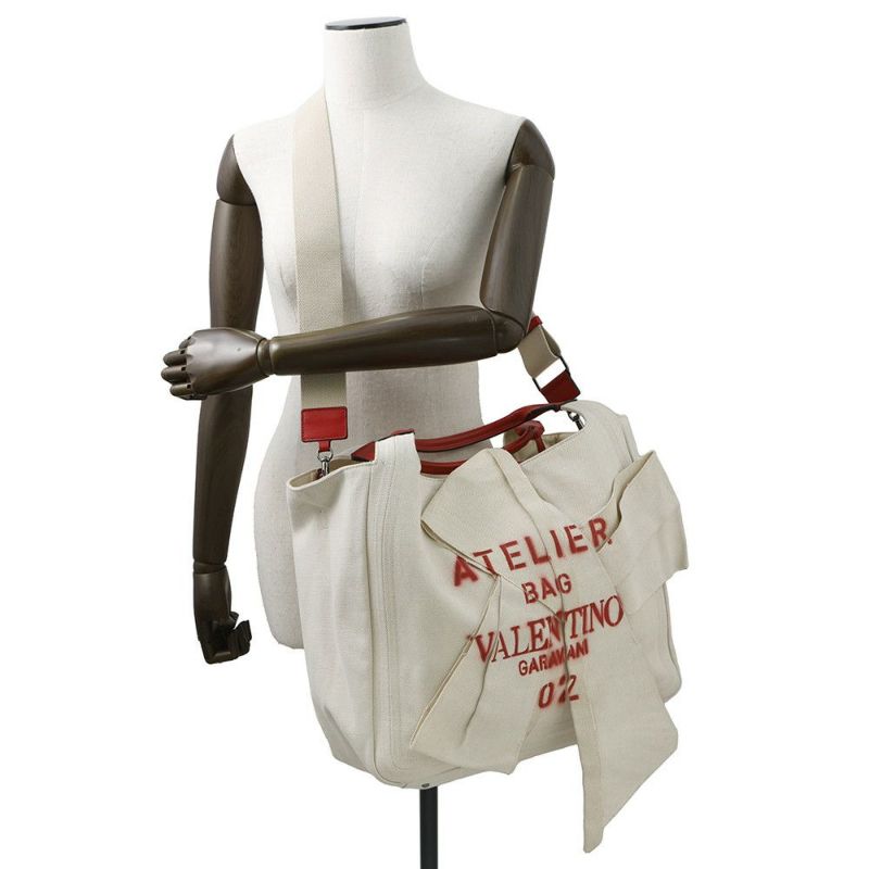 ヴァレンティノ・ガラヴァーニ トートバッグ アトリエ 02 ボウ エディション キャンバス UW0B0H95SVJ VALENTINO 2way
