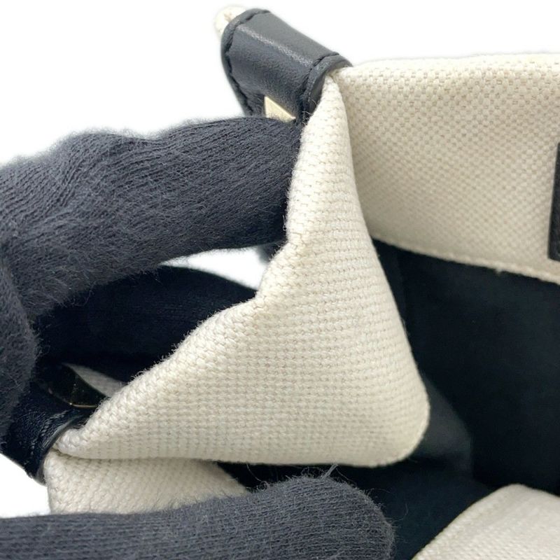 ヴァレンティノ・ガラヴァーニ トートバッグ VLTNロゴ ロックスタッズ キャンバス/レザー TW2B0D21FWB VALENTINO