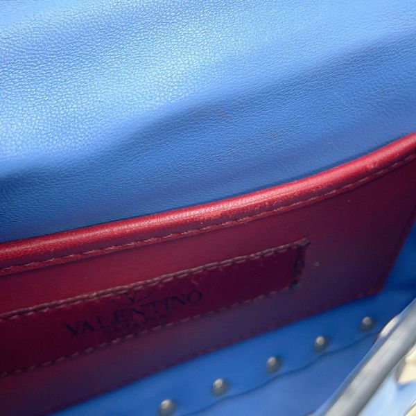 ヴァレンティノ・ガラヴァーニ ハンドバッグ ロックスタッズ スパイク スモール パテント RW2B0123VNE VALENTINO 2way