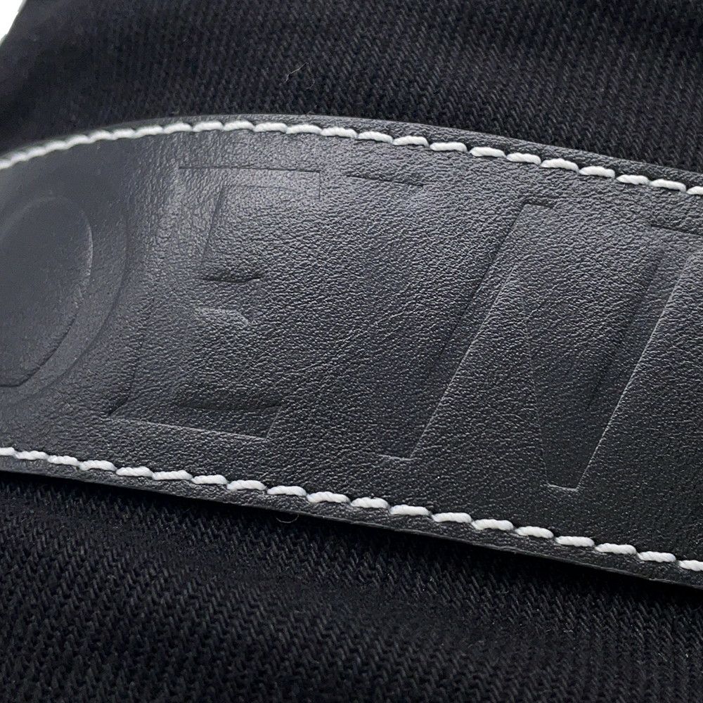 ロエベ ハット ロゴ キャンバス サイズ57 LOEWE 帽子 黒