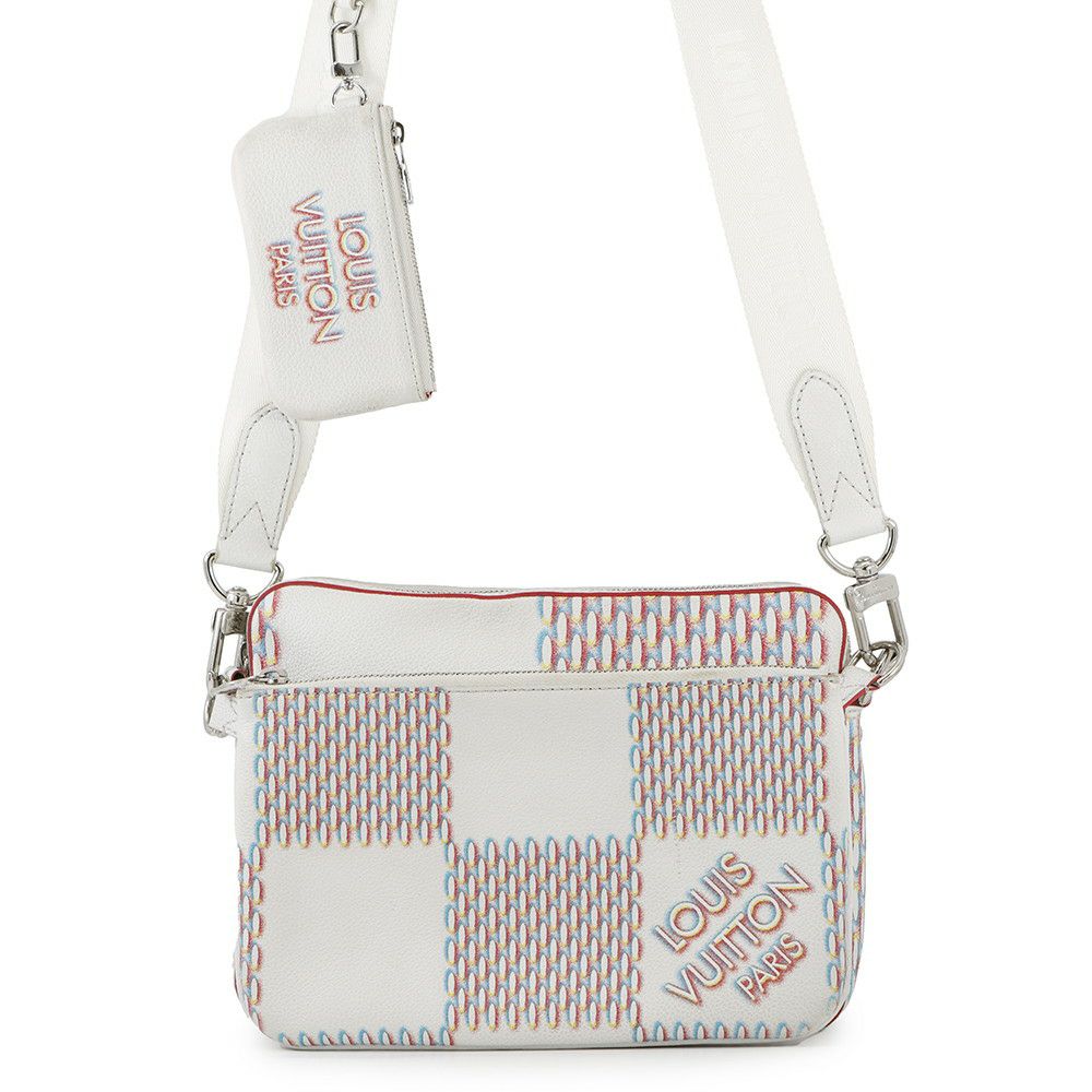 ルイヴィトン ショルダーバッグ ダミエ・ジャイアントスプレー トリオ・メッセンジャー M20665 LOUIS VUITTON メンズ