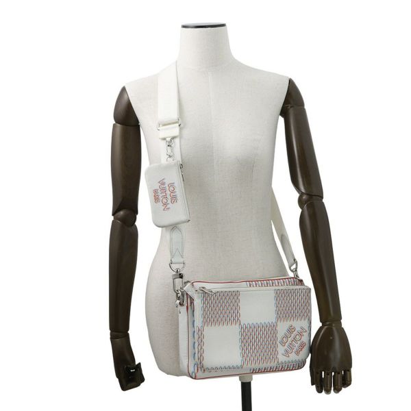 ルイヴィトン ショルダーバッグ ダミエ・ジャイアントスプレー トリオ・メッセンジャー M20665 LOUIS VUITTON メンズ