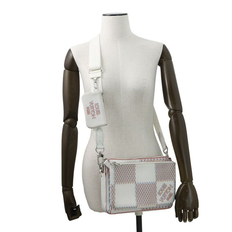 ルイヴィトン ショルダーバッグ ダミエ・ジャイアントスプレー トリオ・メッセンジャー M20665 LOUIS VUITTON メンズ