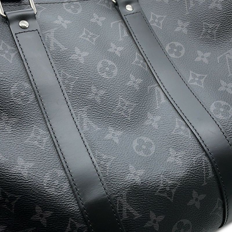 ルイヴィトン ボストンバッグ モノグラム・エクリプス キーボル・バンドリエール45 M40569 2wayショルダー ブラック 黒