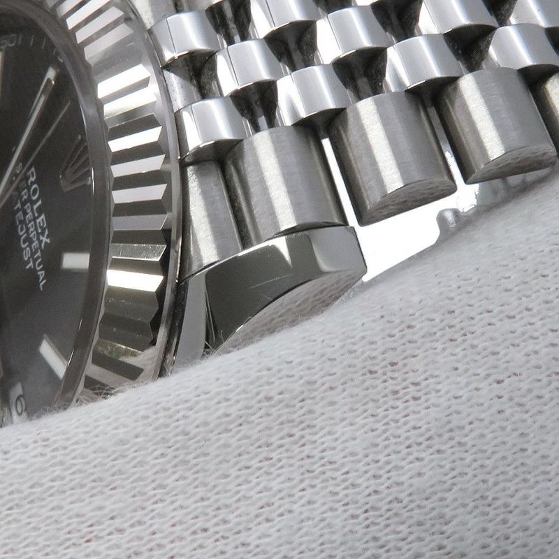 ロレックス デイトジャスト41 SS/K18WG 126334 ROLEX 腕時計 スレート文字盤