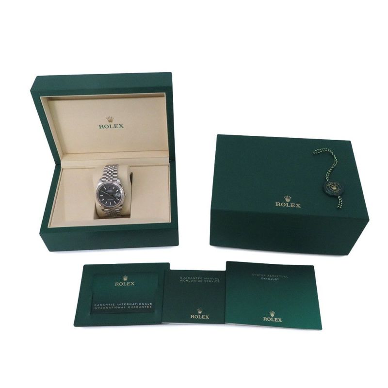 ロレックス デイトジャスト41 SS/K18WG 126334 ROLEX 腕時計 スレート文字盤