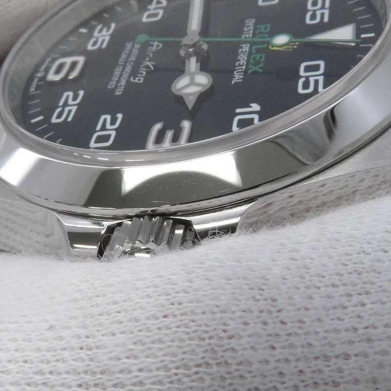 ロレックス エアキング ランダムシリアル ルーレット 126900 ROLEX 腕時計 黒文字盤