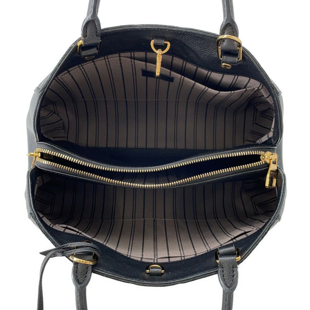 ルイヴィトン ハンドバッグ モノグラム アンプラント モンテーニュMM 2wayショルダーバッグ M41048 黒 ブラック