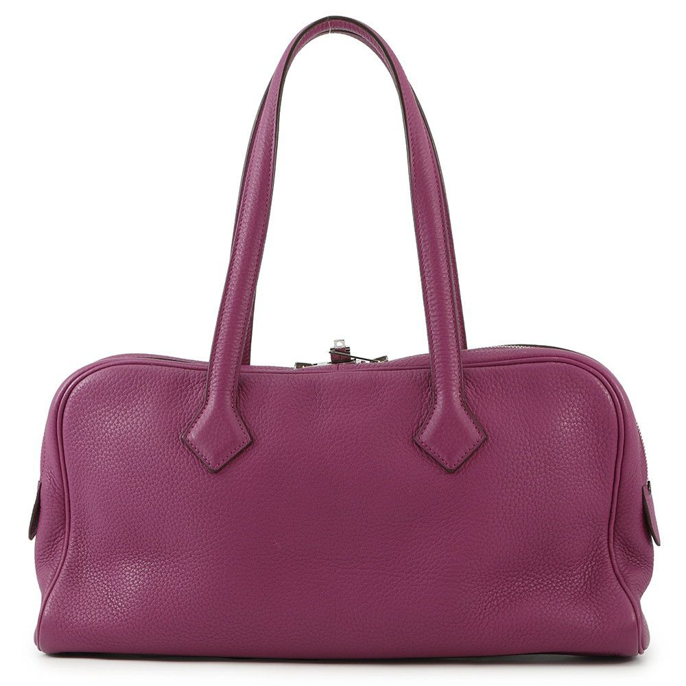 エルメス ハンドバッグ ヴィクトリア エラン トスカ/シルバー金具 トリヨンクレマンス □O刻印