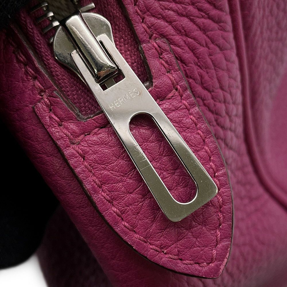 エルメス ハンドバッグ ヴィクトリア エラン トスカ/シルバー金具 トリヨンクレマンス □O刻印