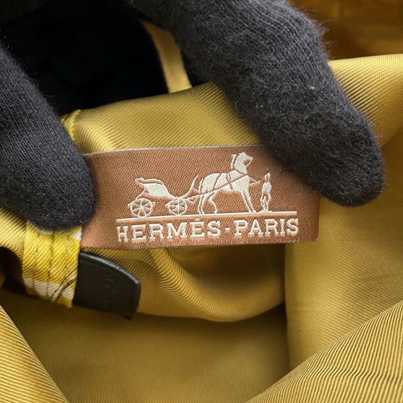 エルメス 替えバッグ ミュザルディーヌ バックルの工房 マルチカラー/シルバー金具 シルク HERMES 巾着