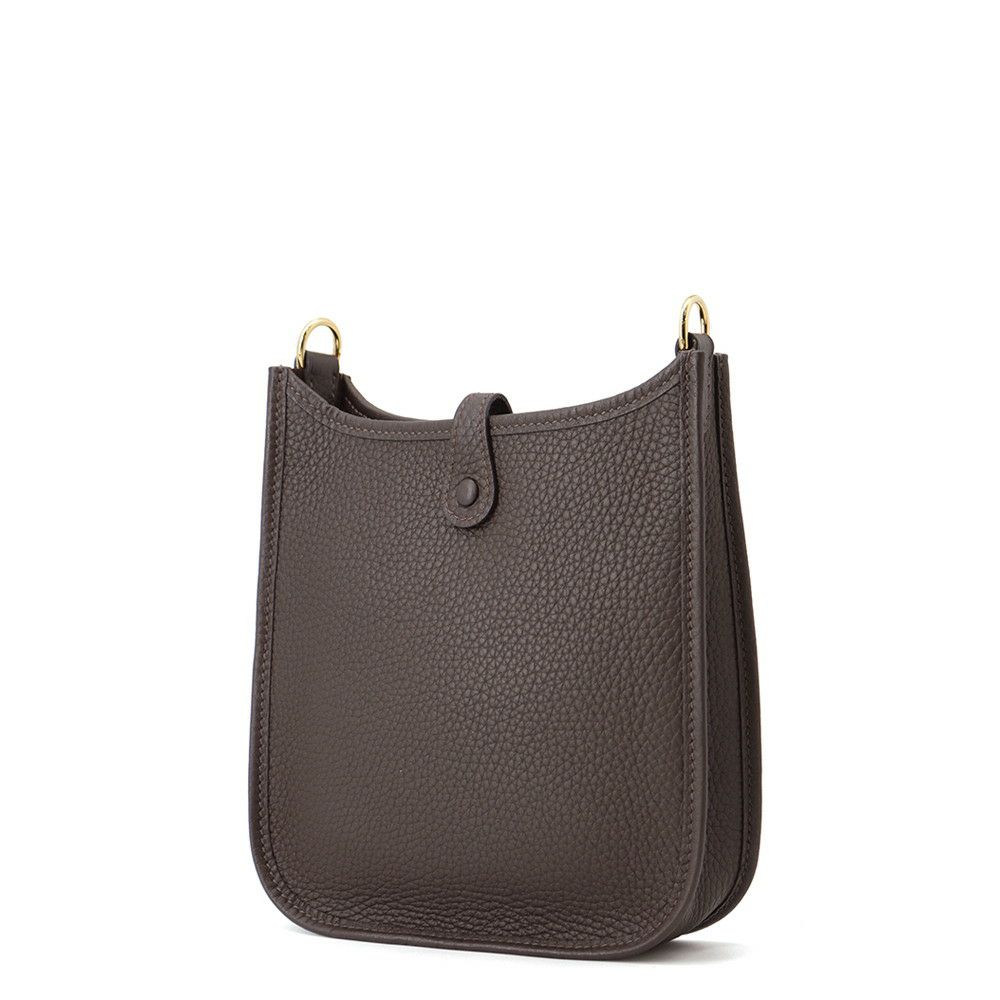 エルメス ショルダーバッグ エブリンTPM 111cm エベンヌ/ゴールド金具 トリヨンクレマンス K刻印 HERMES Evelyne