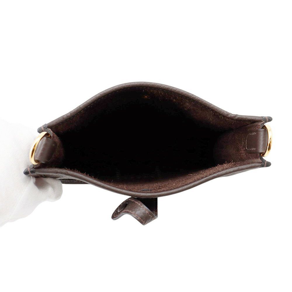 エルメス ショルダーバッグ エブリンTPM 111cm エベンヌ/ゴールド金具 トリヨンクレマンス K刻印 HERMES Evelyne