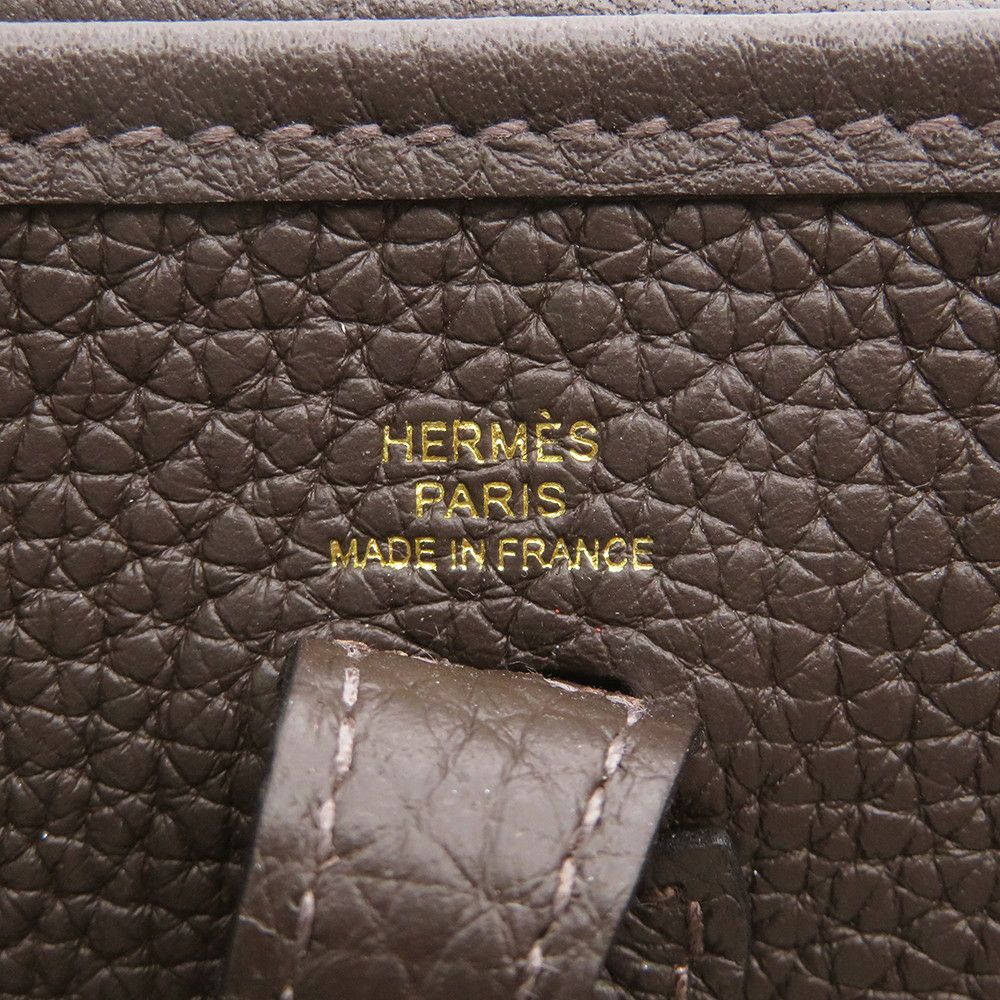 エルメス ショルダーバッグ エブリンTPM 111cm エベンヌ/ゴールド金具 トリヨンクレマンス K刻印 HERMES Evelyne