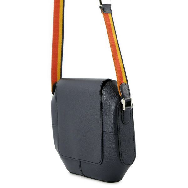 エルメス ショルダーバッグ オクタゴン ブルーインディゴ/シルバー金具 エプソン X刻印