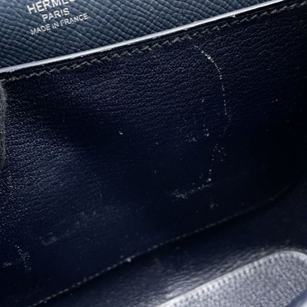 エルメス ショルダーバッグ オクタゴン ブルーインディゴ/シルバー金具 エプソン X刻印