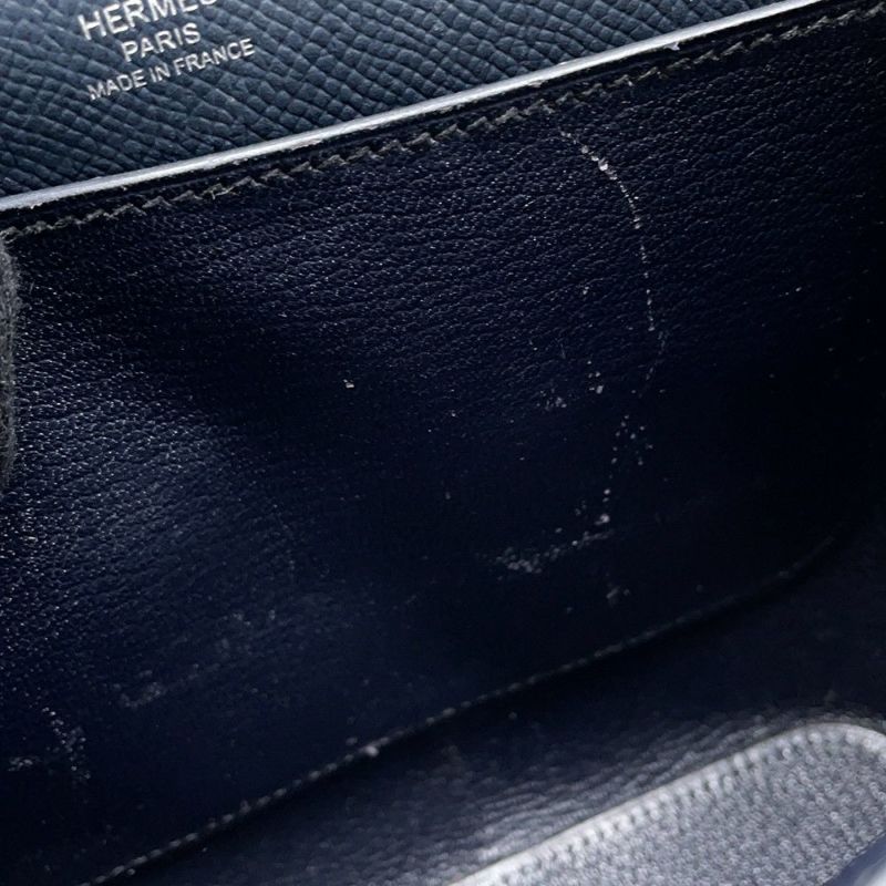 エルメス ショルダーバッグ オクタゴン ブルーインディゴ/シルバー金具 エプソン X刻印