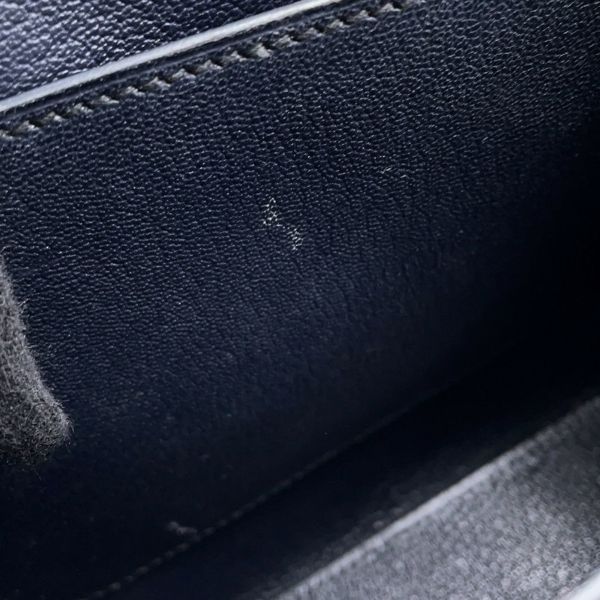 エルメス ショルダーバッグ オクタゴン ブルーインディゴ/シルバー金具 エプソン X刻印