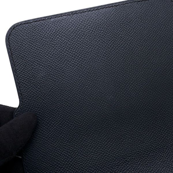 エルメス ショルダーバッグ オクタゴン ブルーインディゴ/シルバー金具 エプソン X刻印