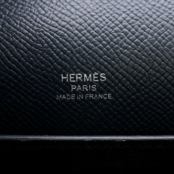 エルメス ショルダーバッグ オクタゴン ブルーインディゴ/シルバー金具 エプソン X刻印