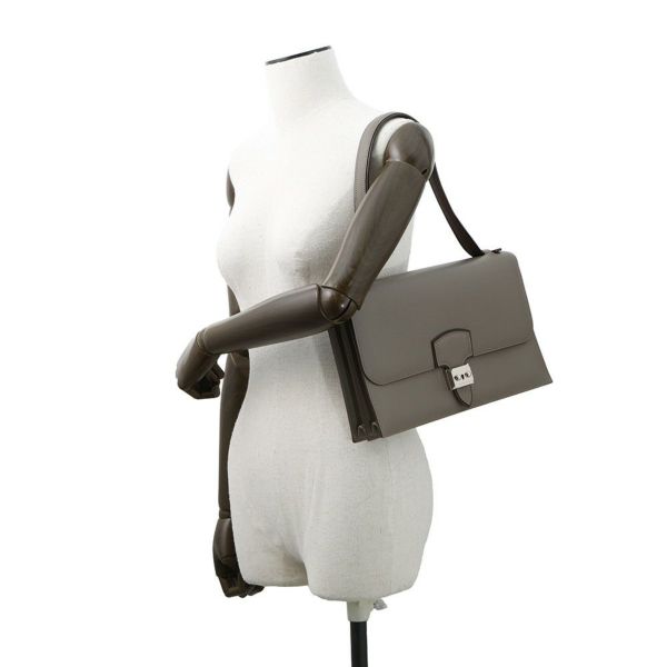 エルメス ショルダーバッグ サック ア デペッシュ エタン/シルバー金具 エプソン □O刻印 HERMES バッグ