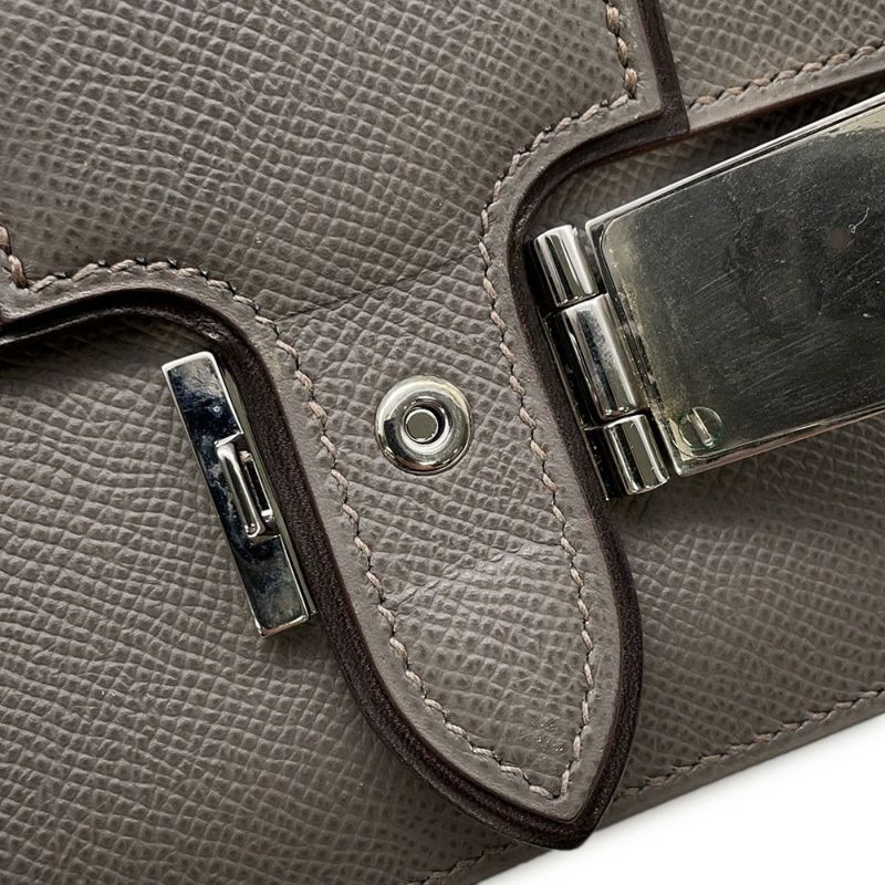 エルメス ショルダーバッグ サック ア デペッシュ エタン/シルバー金具 エプソン □O刻印 HERMES バッグ