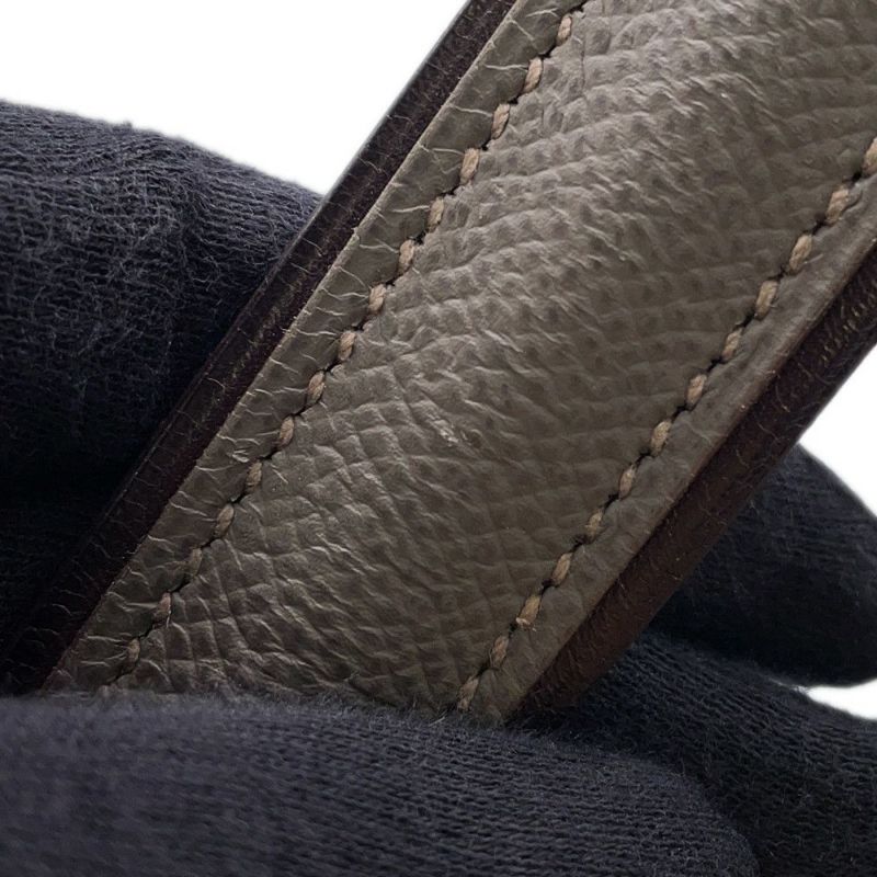 エルメス ショルダーバッグ サック ア デペッシュ エタン/シルバー金具 エプソン □O刻印 HERMES バッグ