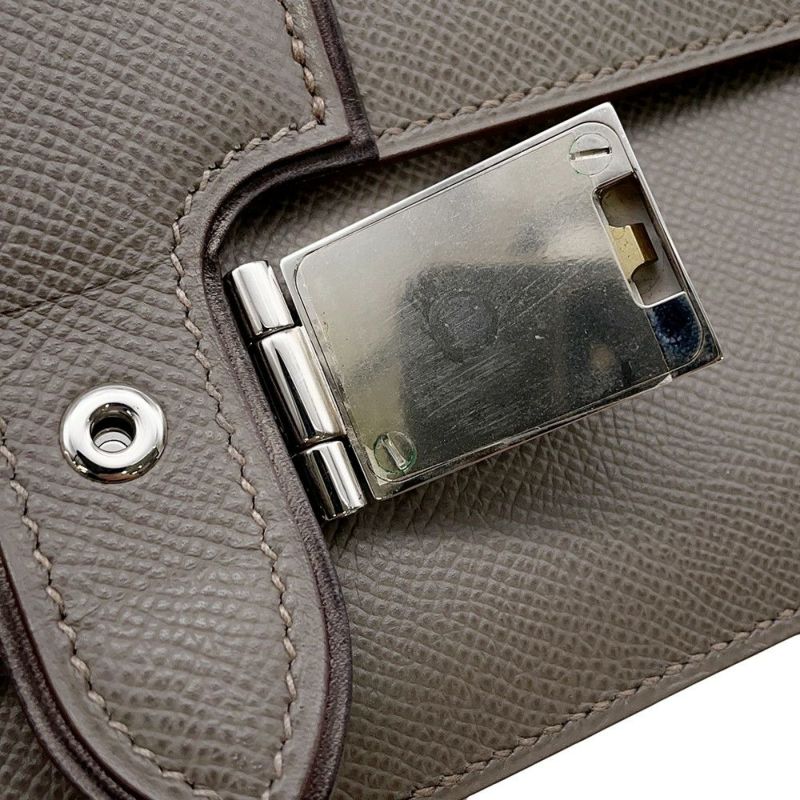 エルメス ショルダーバッグ サック ア デペッシュ エタン/シルバー金具 エプソン □O刻印 HERMES バッグ